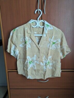 Brixton Naomi Short Sleeve Woven Shirt Size M